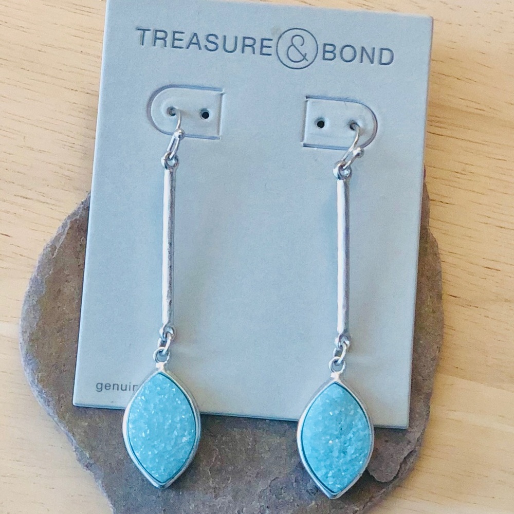 Beautiful genuine stone earrings